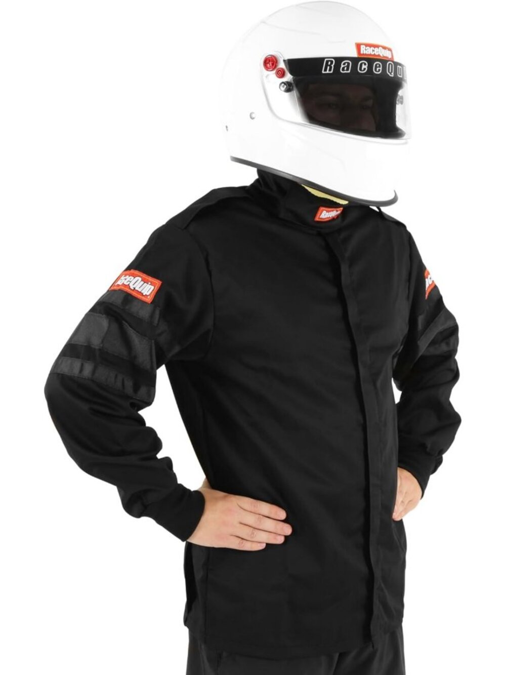 SFI 3.2A/1 Black Driving Jacket - Racing Gear for Motorsports - Size Large